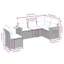 Garden sofa set with 5-piece synthetic rattan beige cushions by , Garden sets - Ref: Foro24-3259217, Price: 369,76 €, Discoun...