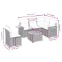 6-piece garden sofa set with black synthetic rattan cushions by , Garden sets - Ref: Foro24-3259220, Price: 412,73 €, Discoun...