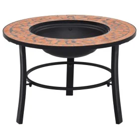 vidaXl Brasero de mosaico cerámica terracota 68 cm de vidaXL, Chimeneas - Ref: Foro24-46719, Precio: 68,70 €, Descuento: %