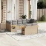 9-teiliges Gartensofa-Set mit beigen synthetischen Rattankissen von , Gartensets - Ref: Foro24-3259532, Preis: 599,54 €, Raba...