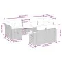 9-teiliges Gartensofa-Set mit beigen synthetischen Rattankissen von , Gartensets - Ref: Foro24-3259532, Preis: 599,54 €, Raba...
