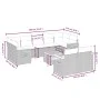 Gartensofa-Set mit beigen Kissen, 10-teilig, synthetisches Rattan von , Gartensets - Ref: Foro24-3259539, Preis: 643,12 €, Ra...