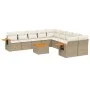 Garden sofa set 11 pieces with beige synthetic rattan cushions by , Garden sets - Ref: Foro24-3259601, Price: 718,85 €, Disco...