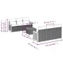 7-teiliges Gartensofa-Set und beigefarbene synthetische Rattankissen von , Gartensets - Ref: Foro24-3259875, Preis: 487,85 €,...