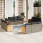 Garden sofa set 12 pieces with gray synthetic rattan cushions by , Garden sets - Ref: Foro24-3259918, Price: 871,08 €, Discou...