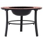 vidaXl Brasero de mosaico cerámica terracota 68 cm de vidaXL, Chimeneas - Ref: Foro24-46719, Precio: 69,51 €, Descuento: %