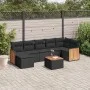8-piece garden sofa set with black synthetic rattan cushions by , Garden sets - Ref: Foro24-3260277, Price: 472,29 €, Discoun...