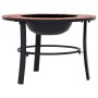 vidaXl Brasero de mosaico cerámica terracota 68 cm de vidaXL, Chimeneas - Ref: Foro24-46719, Precio: 69,51 €, Descuento: %