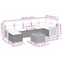Set Gartensofas mit beigen Kissen 8 Stück PE Rattan von , Gartensets - Ref: Foro24-3260280, Preis: 512,60 €, Rabatt: %