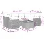7-teiliges Gartensofa-Set und beigefarbene synthetische Rattankissen von , Gartensets - Ref: Foro24-3253456, Preis: 483,14 €,...