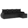 5-teiliges Gartenmöbel-Set und schwarze synthetische Rattankissen von , Gartensets - Ref: Foro24-3253622, Preis: 328,41 €, Ra...