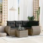 Garden sofa set with cushions 5 pieces gray synthetic rattan by , Garden sets - Ref: Foro24-3253657, Price: 366,57 €, Discoun...