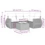 Garden sofa set with 5-piece synthetic rattan beige cushions by , Garden sets - Ref: Foro24-3253655, Price: 412,36 €, Discoun...