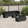 Set Gartensofas 10 Stück Kissen synthetisches Rattan schwarz von , Gartensets - Ref: Foro24-3254162, Preis: 648,66 €, Rabatt: %