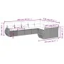 Set mit 9 Gartensofas mit beigen Kissen aus synthetischem Rattan von , Gartensets - Ref: Foro24-3254176, Preis: 611,26 €, Rab...