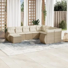 Garden sofa set with beige cushions, 10 pieces, made of synthetic rattan. by , Garden sets - Ref: Foro24-3254195, Price: 723,...