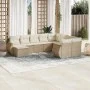 Set Gartensofas mit beigen Kissen 10 Stück synthetisches Rattan von , Gartensets - Ref: Foro24-3254195, Preis: 723,07 €, Raba...
