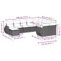 Set Gartensofas mit beigen Kissen 10 Stück synthetisches Rattan von , Gartensets - Ref: Foro24-3254195, Preis: 723,07 €, Raba...