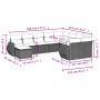 Set Gartensofas mit beigen Kissen 10 Stück synthetisches Rattan von , Gartensets - Ref: Foro24-3254195, Preis: 735,91 €, Raba...