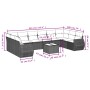 Garden sofa set 11 pieces and black synthetic rattan cushions by , Garden sets - Ref: Foro24-3254213, Price: 708,33 €, Discou...