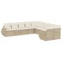 Garden sofa set with beige cushions 10 pieces synthetic rattan by , Garden sets - Ref: Foro24-3254245, Price: 692,28 €, Disco...