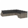 10-piece garden sofa set with gray synthetic rattan cushions by , Garden sets - Ref: Foro24-3254247, Price: 608,80 €, Discoun...
