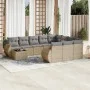 Set de sofás de jardín 11pzas con cojines ratán sintético beige de , Conjuntos de jardín - Ref: Foro24-3254266, Precio: 738,4...