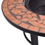 vidaXl Brasero de mosaico cerámica terracota 68 cm de vidaXL, Chimeneas - Ref: Foro24-46719, Precio: 69,51 €, Descuento: %