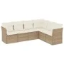 Juego de sofás jardín con cojines 6 pzas ratán sintético beige von , Gartensets - Ref: Foro24-3217678, Preis: 409,08 €, Rabat...