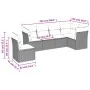 Garden sofa set with 6-piece synthetic rattan beige cushions by , Garden sets - Ref: Foro24-3217699, Price: 372,57 €, Discoun...