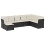8-piece garden sofa set with black synthetic rattan cushions by , Garden sets - Ref: Foro24-3218046, Price: 451,67 €, Discoun...