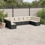 Set Gartensofas 10 Stück Kissen synthetisches Rattan schwarz von , Gartensets - Ref: Foro24-3218086, Preis: 503,67 €, Rabatt: %