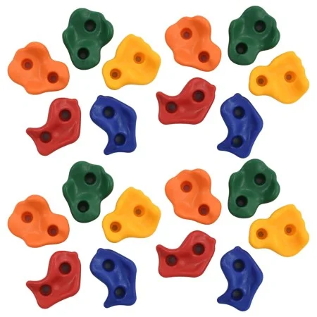 Climbing holds 20 units PE multicolor by vidaXL, Climbing - Ref: Foro24-278648, Price: 44,99 €, Discount: %