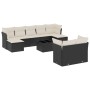 Set Gartensofas 10 Stück Kissen synthetisches Rattan schwarz von , Gartensets - Ref: Foro24-3218316, Preis: 522,70 €, Rabatt: %