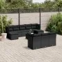 Garden sofa set 11 pieces and black synthetic rattan cushions by , Garden sets - Ref: Foro24-3218335, Price: 655,70 €, Discou...