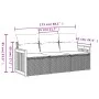 Garden sofa set 3 pieces and gray synthetic rattan cushions by , Garden sets - Ref: Foro24-3227439, Price: 212,62 €, Discount: %