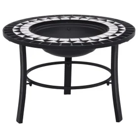 vidaXL Mosaik-Keramik-Feuerstelle schwarz und weiß 68 cm von vidaXL, Kamine - Ref: Foro24-46721, Preis: 69,02 €, Rabatt: %