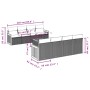 Set mit 9 Gartensofas mit beigen Kissen aus synthetischem Rattan von , Gartensets - Ref: Foro24-3227500, Preis: 538,05 €, Rab...