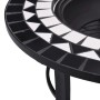 vidaXl Brasero de mosaico cerámica negro y blanco 68 cm by vidaXL, Chimneys - Ref: Foro24-46721, Price: 69,60 €, Discount: %