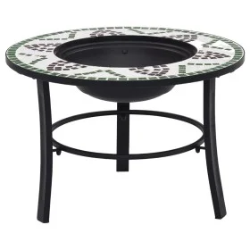 vidaXl Green Ceramic Mosaic Brazier 68 cm by vidaXL, Chimneys - Ref: Foro24-46722, Price: 69,30 €, Discount: %