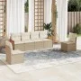 Garden sofa set with 6-piece synthetic rattan beige cushions by , Garden sets - Ref: Foro24-3227542, Price: 401,13 €, Discoun...