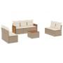 Set Gartensofas mit beigen Kissen 8 Stück PE Rattan von , Gartensets - Ref: Foro24-3227563, Preis: 451,56 €, Rabatt: %