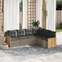Set mit 6 Gartenmöbeln und Kissen synthetisches Rattangrau von , Gartensets - Ref: Foro24-3227684, Preis: 383,12 €, Rabatt: %