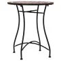Mesa bistró de mosaico cerámica marrón 60 cm de vidaXL, Mesas de jardín - Ref: Foro24-46713, Precio: 79,56 €, Descuento: %
