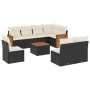 8-piece garden sofa set with black synthetic rattan cushions by , Garden sets - Ref: Foro24-3227729, Price: 510,33 €, Discoun...