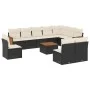 Garden sofa set 11 pieces and black synthetic rattan cushions by , Garden sets - Ref: Foro24-3227757, Price: 602,79 €, Discou...