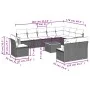 Garden sofa set 11 pieces and black synthetic rattan cushions by , Garden sets - Ref: Foro24-3227757, Price: 602,79 €, Discou...