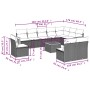 Set mit 11 Stück Gartensofas und Kissen synthetisches Rattan schwarz von , Gartensets - Ref: Foro24-3227757, Preis: 573,83 €,...