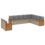 Set Gartensofas mit beigen Kissen 10 Stück synthetisches Rattan von , Gartensets - Ref: Foro24-3227795, Preis: 661,87 €, Raba...