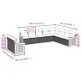 Set Gartensofas mit beigen Kissen 10 Stück synthetisches Rattan von , Gartensets - Ref: Foro24-3227795, Preis: 661,87 €, Raba...